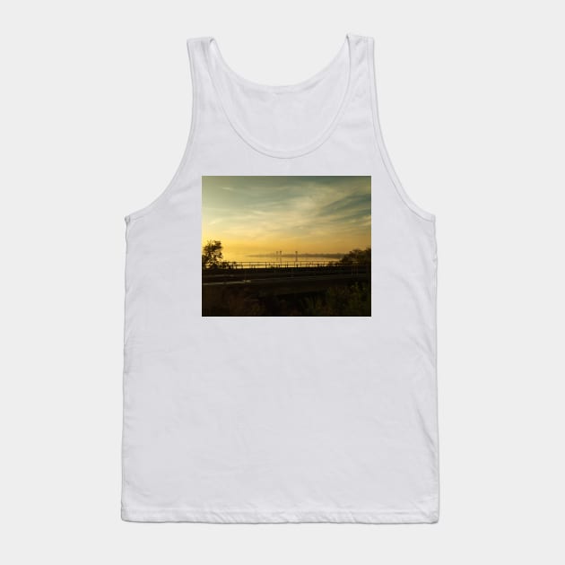 Misty Spring Morning in Hamilton Tank Top by srosu